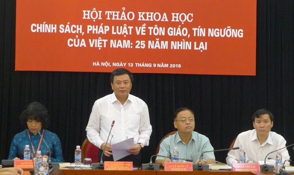 Seminar on review of Vietnam religious policy held