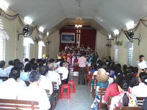 Construction of Protestant church in Ben Tre started