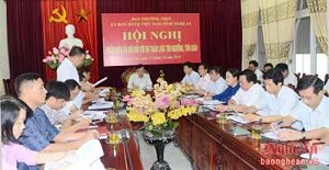 Gathering comments on draft Law on Belief and Religion in Nghe An