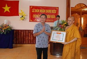 Buddhist pagoda in Tien Giang receives cultural worshipping title