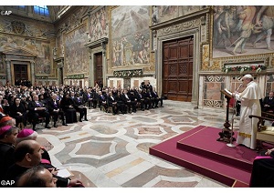 Peace, security focal points of Pope's speech to Diplomats