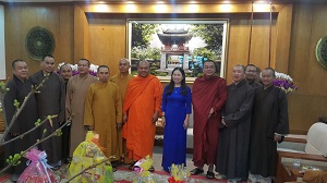 Buddhist Chapter in Ba Ria – Vung Tau extends New Year greetings to provincial government 