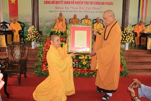 Abbot of An Phuoc Pagoda in Da Nang appointed