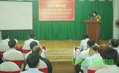 Legal workshop for local Protestants held in Dak Nong