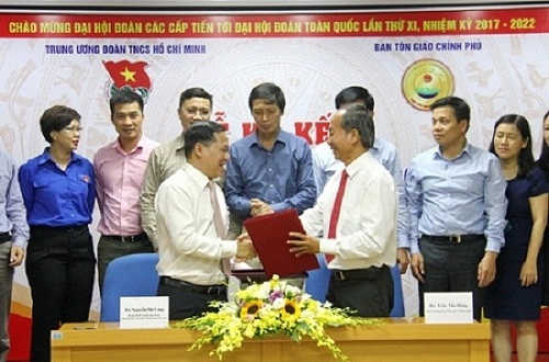 Government Religious Committee, Central Committee of Youth Union sign coordinating program 