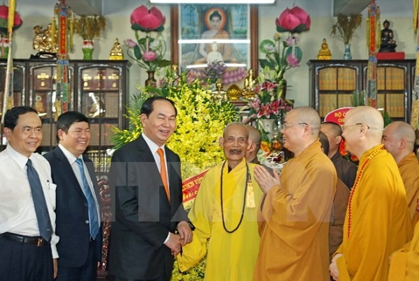 President visits Supreme Buddhist Patriarch