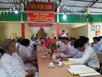 Ante-Creation Caodai Church in Tien Giang holds quarterly meeting