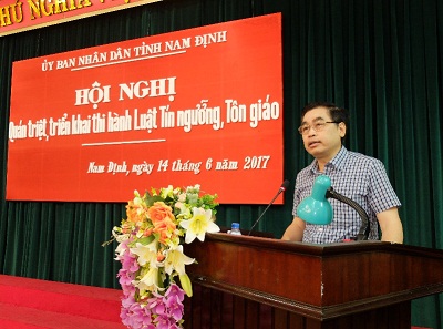 Conference for implementation of religious law held in Nam Dinh