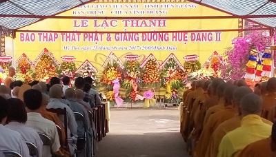 Buddhist tower inaugurated in Tien Giang