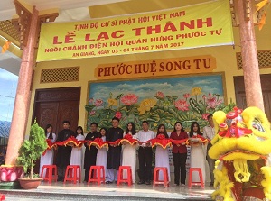 Buddhist Temple under Pure-Land Buddhist Association in An Giang inaugurates its new worshipping hall