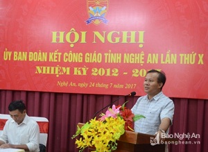 Catholic Committee Solidarity in Nghe An reviews six-month performance 