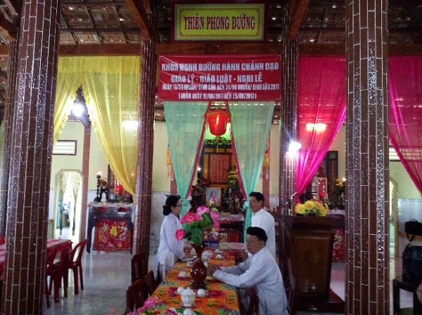 Ante-Creation Caodai Church held religious administrative training  in Tien Giang