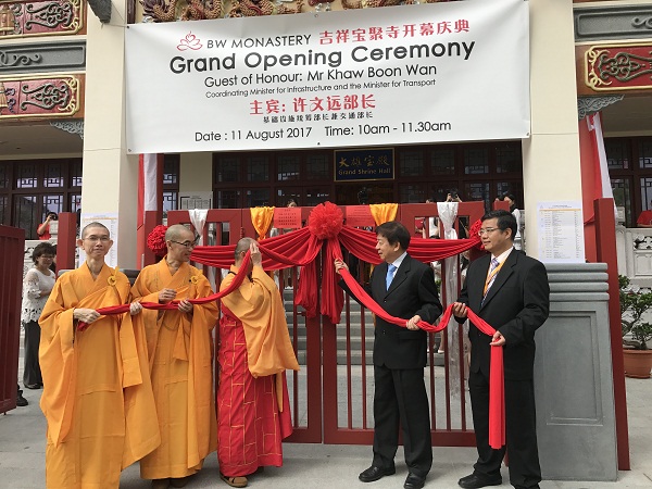 Woodlands Buddhist monastery opens as HQ for its 3,500 members