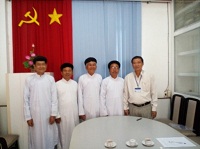 Home Affairs Department in Tien Giang receives Ante-Creation Caodai Church delegation