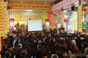 Dissemination of religious law for Buddhist followers held in Thai Nguyen