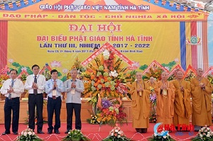 Buddhist chapter in Ha Tinh holds 3rd congress