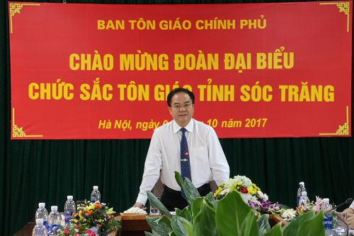 GCRA leader receives religious delegation from Soc Trang