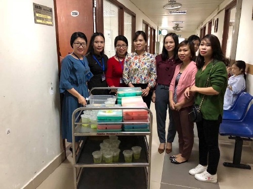 GCRA’s Trade Union provides free meals to poor patients in National Institute of Hematology and Blood Transfusion