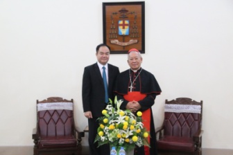 GCRA leader meets with Cardinal Peter Nguyễn Văn Nhơn