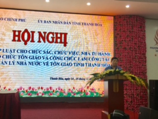 GCRA disseminates religious laws in Thanh Hoa