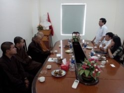 Quang Binh religious committee meets with delegates of the VBS’s eight national congress 