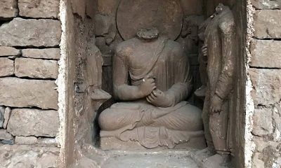 1,700-year-old sleeping Buddha statue unearthed in Haripur district