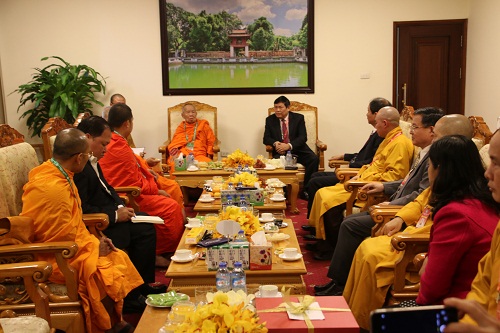 Government Religious Committee receives Laos, Cambodia Buddhist delegations