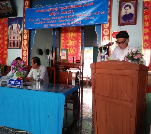  Anti-creation Cao Dai sect in An Giang holds year-end conference