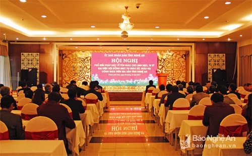 Dissemination of religious law to religious followers held in Nghe An