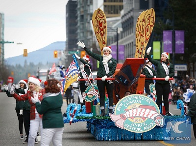 Canada's Vancouver holds its 14th annual Santa Claus Parade