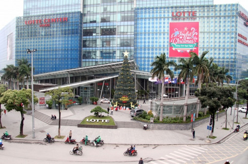 Christmas trees make Hanoi festive
