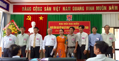 Catholic solidarity board in Tan Thanh district holds 5th general meeting on Catholic contributions to national construction and defense