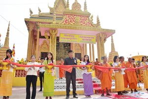 Main worshipping hall of Dom Po pagoda inaugurated