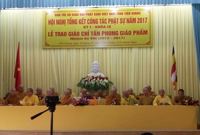 Year-end meeting of Buddhist Chapter in Tien Giang