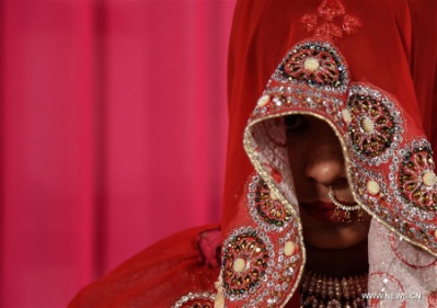 Indian Muslim brides take part in annual mass marriage ceremony in Mumbai