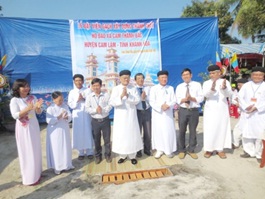 Caodai parish in Khanh Hoa starts reconstruction of its oratory