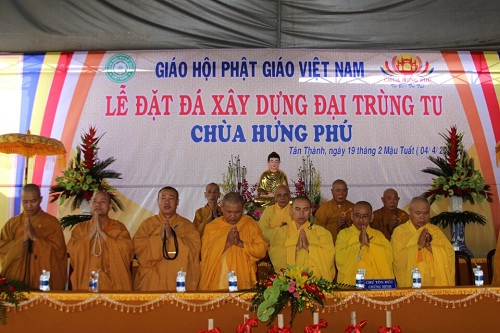 Reconstruction of Hung Phu Pagoda in Ba Ria - Vung Tau started