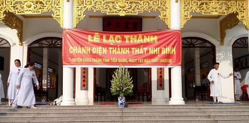 New Caodai oratory in Tien Giang inaugurates its main worshipping temple