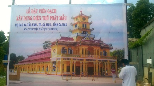 Caodai Parish in Ca Mau starts reconstruction of Divine Goddess worshipping temple