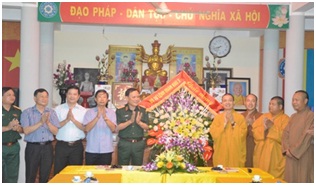 Third Military Region extends congregations to Buddhist Chapter in Ninh Binh on Buddha’s Birthday