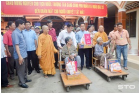 Social charities of Ngoc Chau Nhu Buddhist temple in Soc Trang