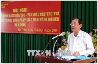 Conference on implementation of religious, ethnic policies for Buddhist dignitaries held in Soc Trang