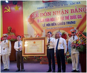 Chieu Trung temple festival in Ha Tinh recognized as national intangible heritage