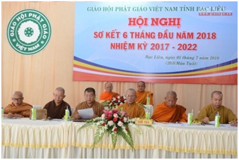 VBS Chapter in Bac Lieu reviews six-month Buddhist affairs