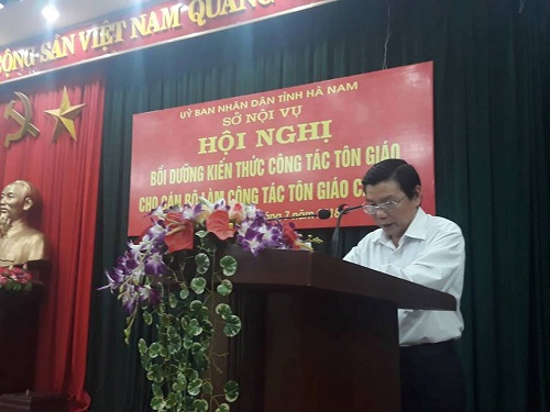 Religious affairs training held in Ha Nam