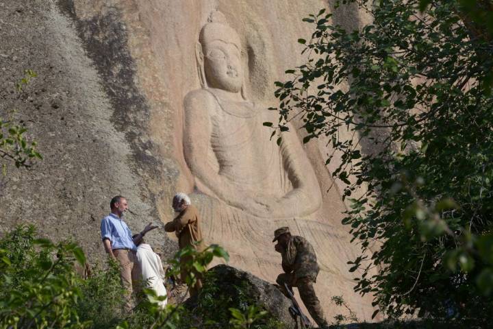 7th-century Buddha statue restored after being dynamited by Pakistani Taliban in 2007