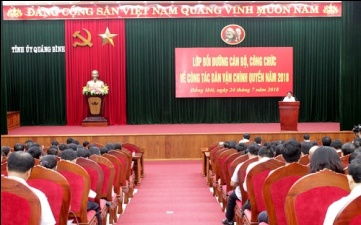 Training on mass mobilization work held in Quang Binh