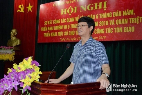 Review of six-month religious affairs in Nghe An