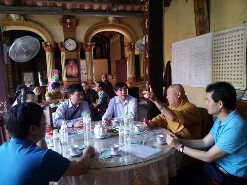 CAB delegation visits VBS executive committee in Tien Giang ahead of Vu Lan Festival