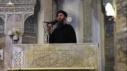 Islamic state chief, in rare speech, urges followers to persevere